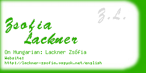 zsofia lackner business card